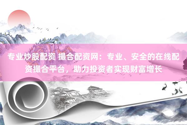专业炒股配资 撮合配资网：专业、安全的在线配资撮合平台，助力投资者实现财富增长