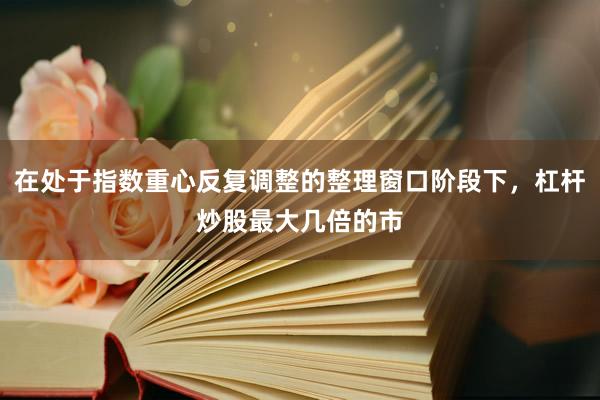 在处于指数重心反复调整的整理窗口阶段下，杠杆炒股最大几倍的市